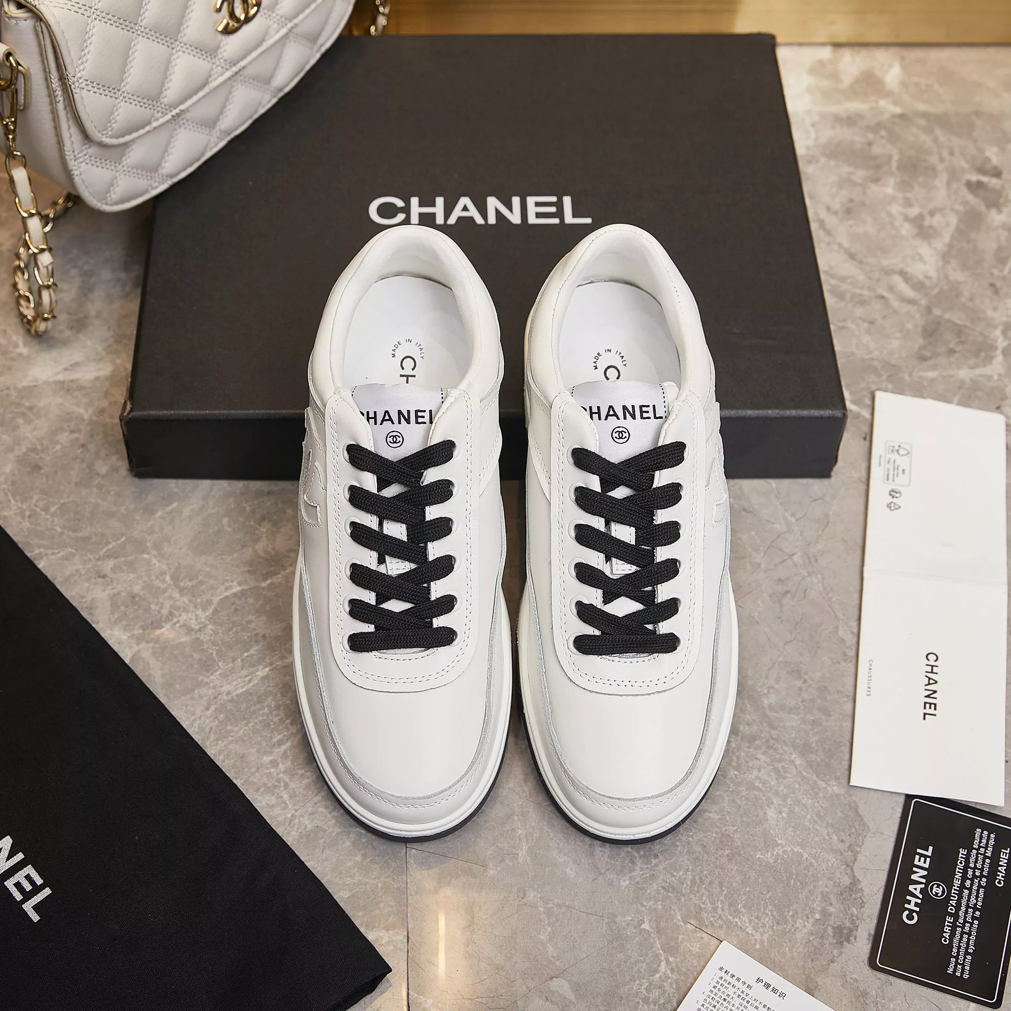 chanel decontractees chaussures pour femme s_12761174